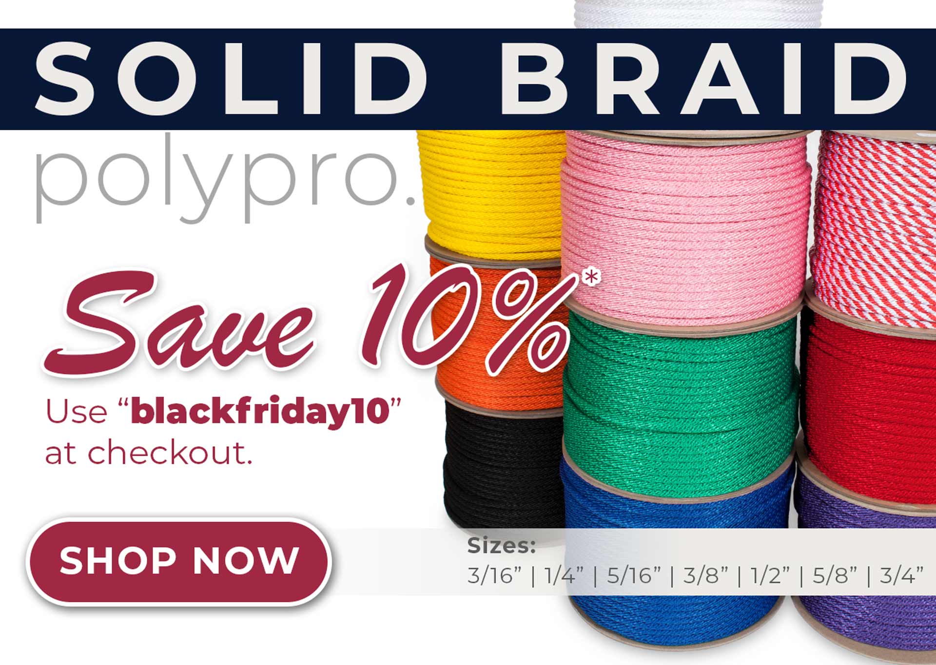 Knot & Rope Supply | Solid Braid Polypropylene - Shop Now!